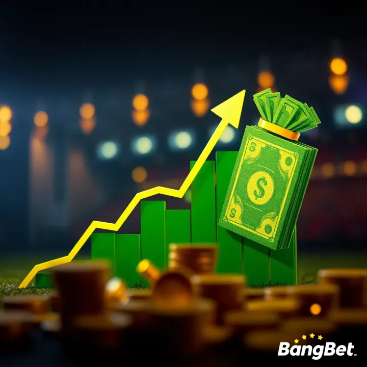 Benefits of Cash Out Feature in Securing Profits on BangBet Graphic showing upward trend and secure money symbolizing locking in profits through cash out feature
