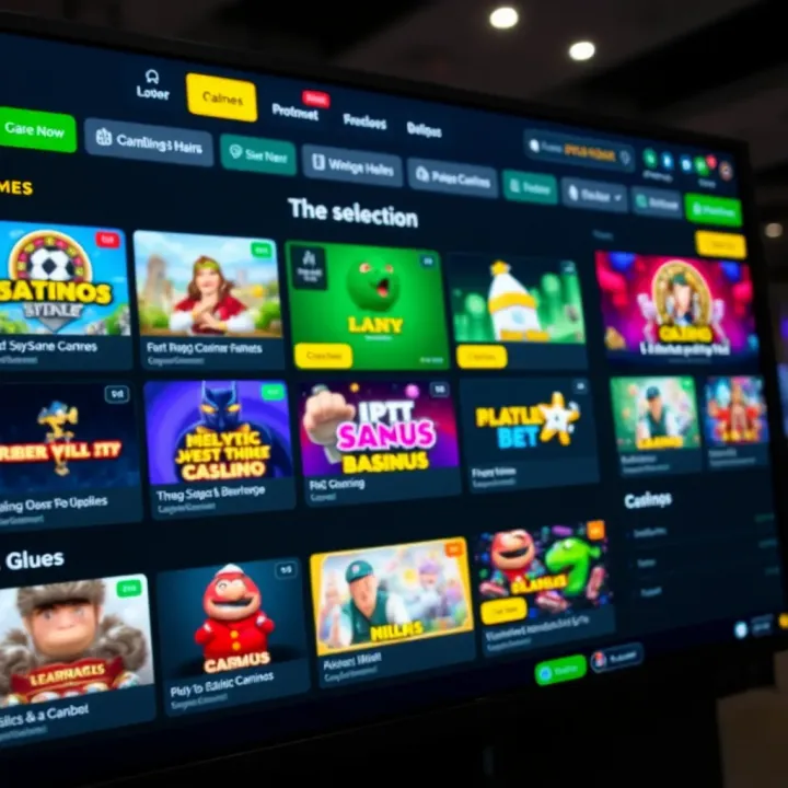 User interface displaying a variety of casino games and betting options on BangBet NG platform