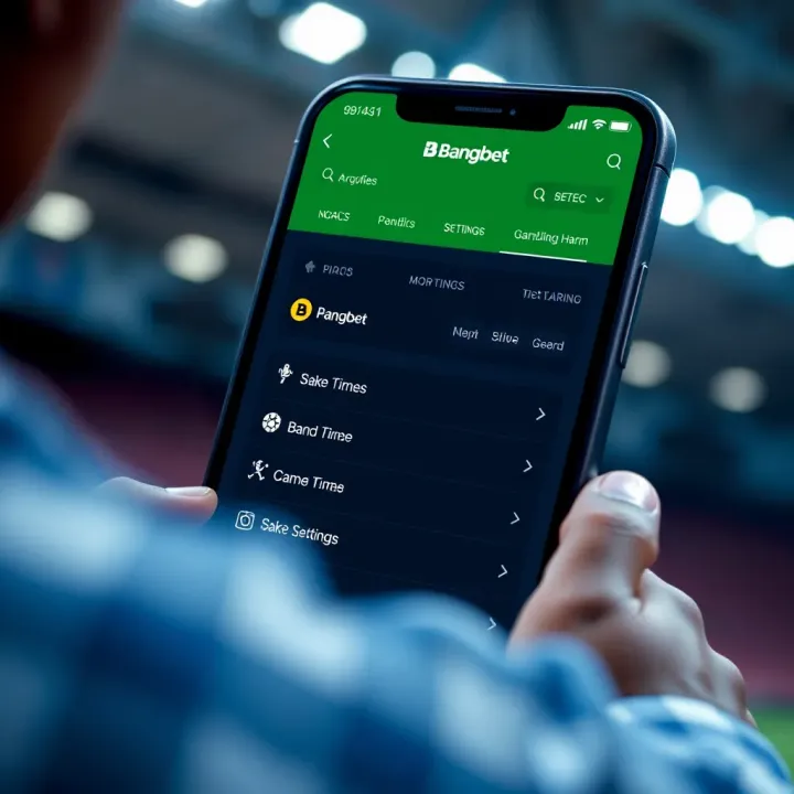 Navigation menu of Bangbet Nigeria mobile app showing betting options and account settings
