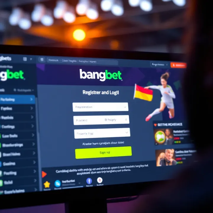 User interface showing registration form on BangBet Nigeria platform