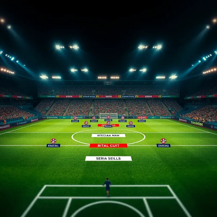 Brazil Serie A football pitch showing tactical formations and player positions