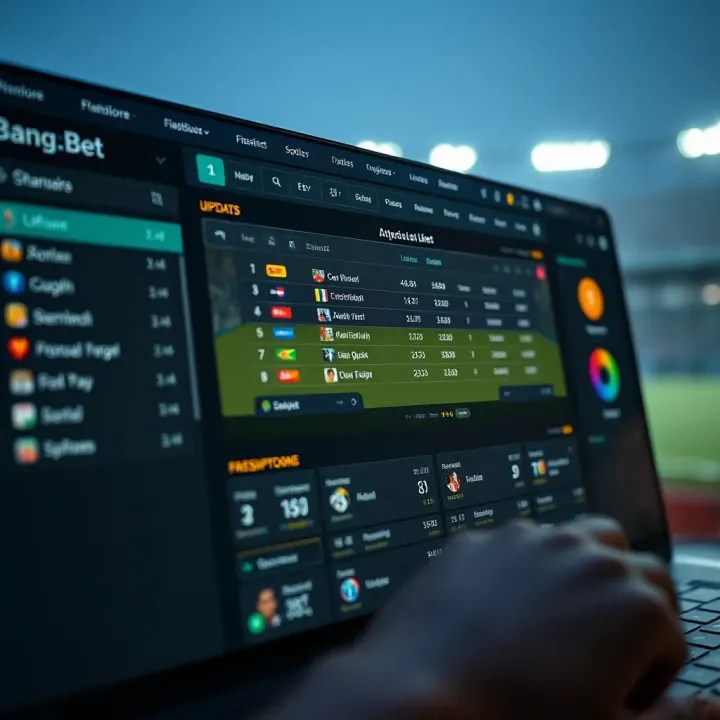 Dashboard of Flashscore showing live updates and statistics for various sports events