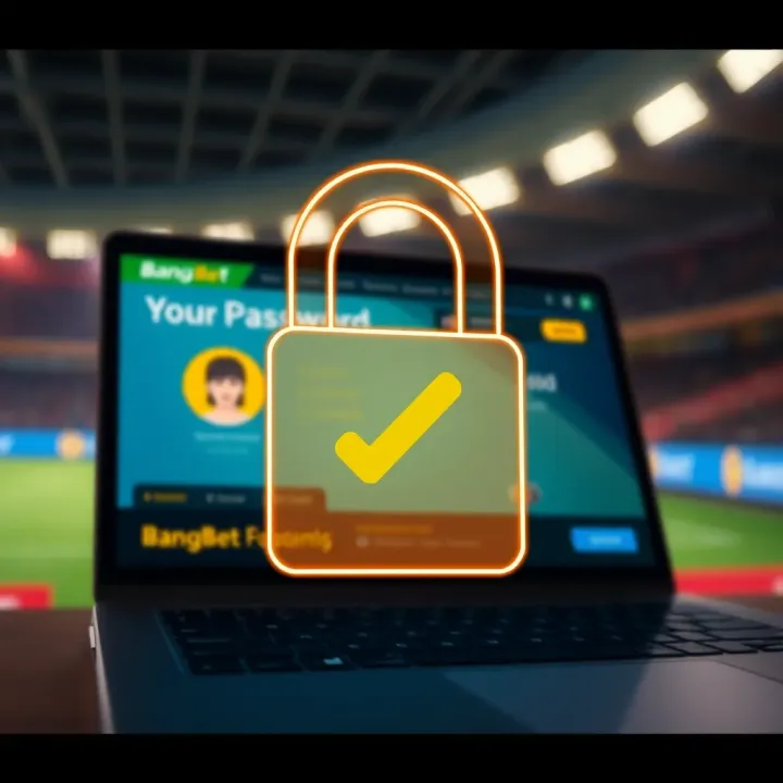 Illustration of password protection and security measures for online betting account