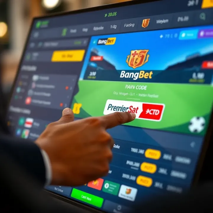 User entering promotional code on sports betting platform interface