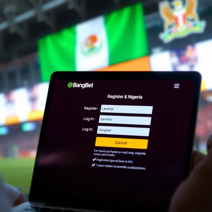 BangBet Nigeria Registration Interface Registration page of BangBet Nigeria showing user input fields