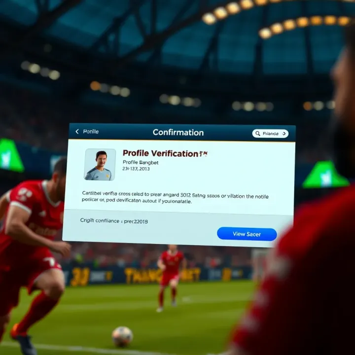 Verification confirmation on Bangbet platform showcasing profile validation