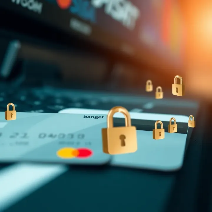 Illustration of Nigerian bank cards and digital payment icons symbolizing secure fund transfers