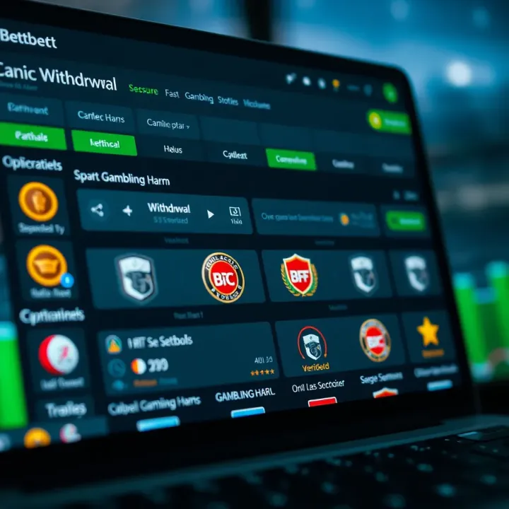Illustration of a secure online betting platform interface showing withdrawal options and verified badges