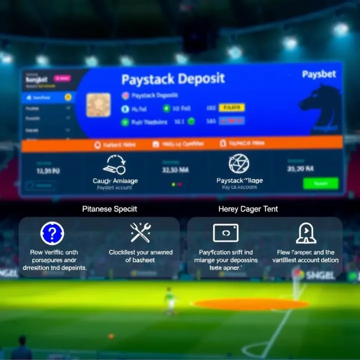 Visual guide illustrating verification and troubleshooting steps for Paystack deposits in Bangbet account
