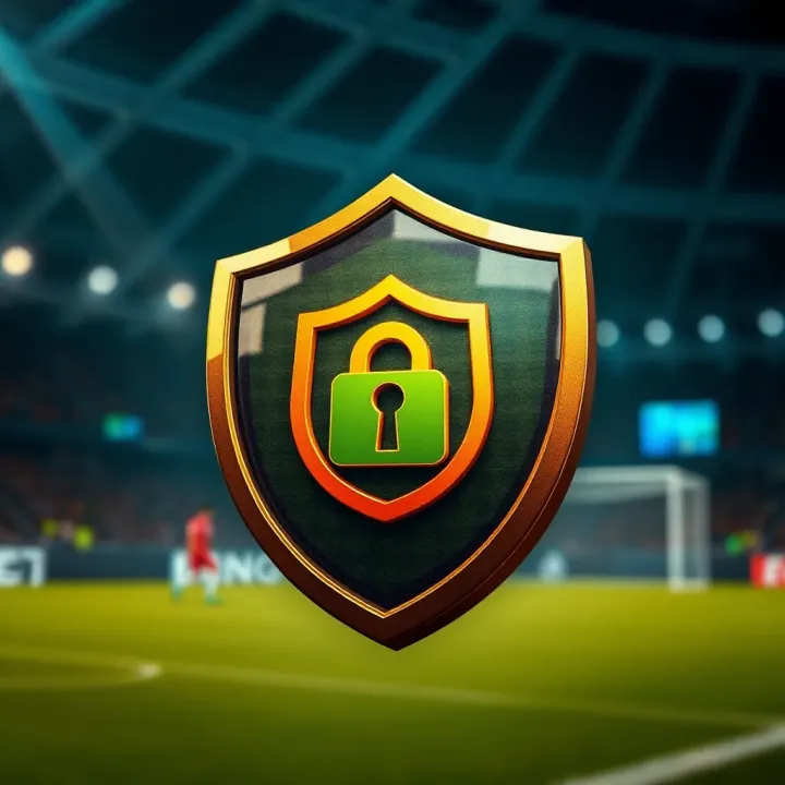 Illustration of security shield symbolizing account protection and troubleshooting in online betting