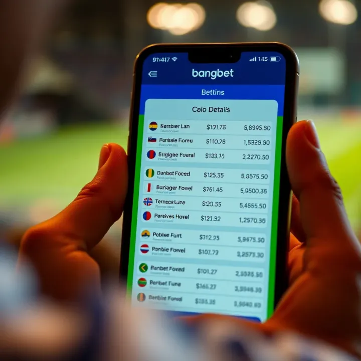 Illustration showing how Bangbet booking codes are converted to readable betting details on a mobile device