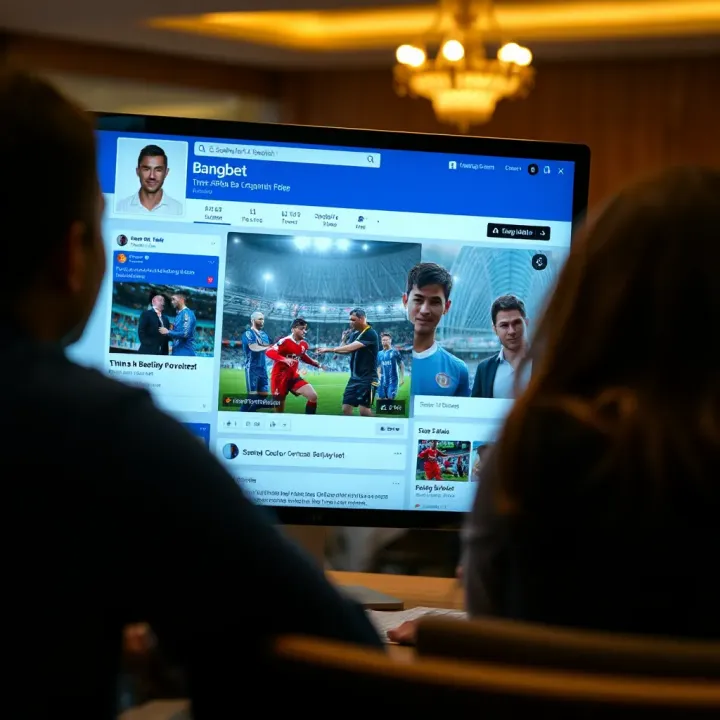Interactive community discussion on the Bangbet Facebook page with users sharing betting tips and support responses