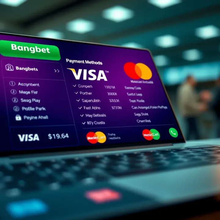 Secure online payment methods displayed on sports betting platform for Nigerian users