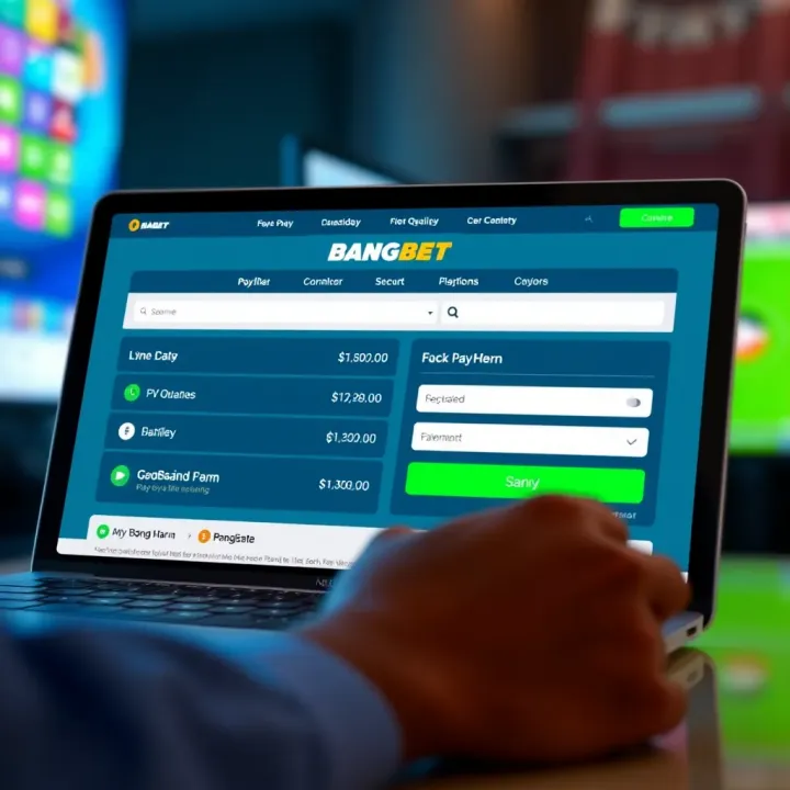 Registering and Managing Funds on My Bet BangBet Platform Screenshot of My Bet BangBet account registration and secure payment methods on a digital device